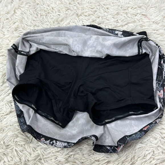 Lululemon Pace Rival Skirt (Tall) *No Panels Spring Bloom Multi / Black - Picture 2 of 6